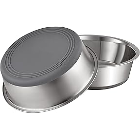 Basis Pet Stainless Steel Dog Bowl Small 2 Cups 2-Pack by Basis Pet - American Made