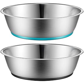 Basis Pet Low Profile Stainless Steel Cat Dish 2-Pack by Basis Pet - American Made