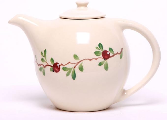 Emerson Creek Stoneware Teapot, Cranberry by Emerson Creek Pottery - American Made