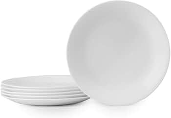 Corelle Vitrelle 6-Piece 8.5-Inch Salad Plates Winter Frost White by Corelle - American Made