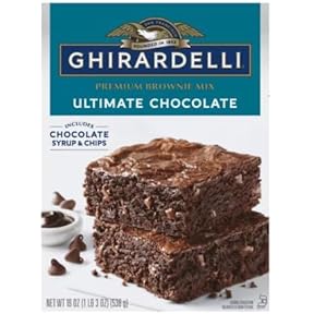 Ghirardelli Ultimate Chocolate Brownie Mix with Syrup and Chips 19oz by Ghirardelli - American Made