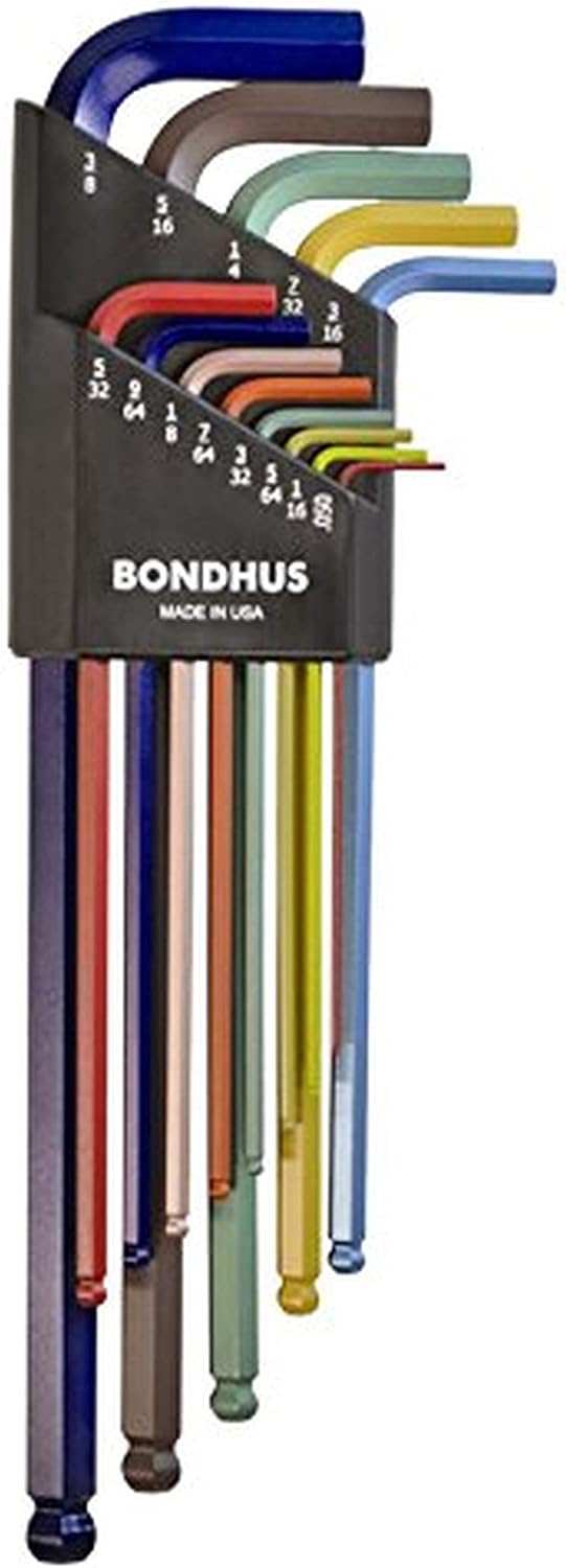 Bondhus 13-Piece SAE Ball End Extra-Long Hex Key Set by Bondhus - American Made
