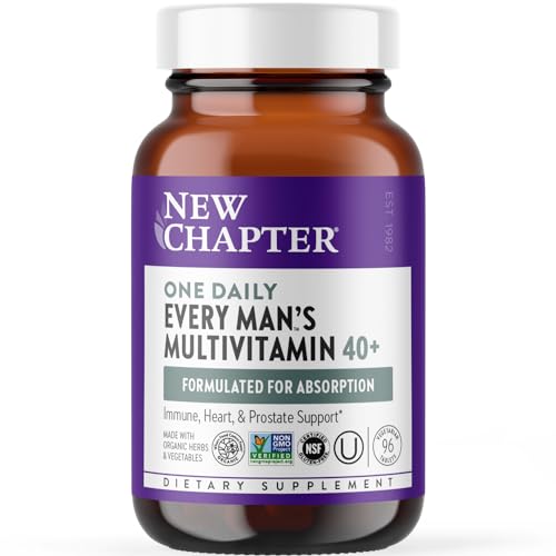 New Chapter Every Man's One Daily Men's Multi Advanced 40+ Whole-Food Fermented by New Chapter - American Made