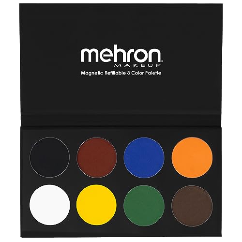 Mehron Makeup Paradise AQ - BASIC PALETTE, Water-Activated Face Paint by Mehron Makeup - American Made