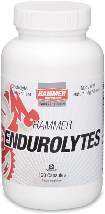 Hammer Nutrition Endurolytes Electrolyte Capsules 120 Count by Hammer Nutrition - American Made
