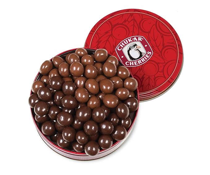 Chukar Cherries Milk and Dark Chocolate Classic Tin by Chukar Cherries - American Made