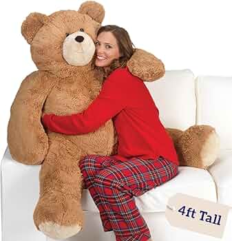 Vermont Teddy Bear Giant 4 Foot Brown Teddy Bear by Vermont Teddy Bear - American Made