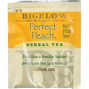 Charleston Tea Garden Peachy Peach Pyramid Teabags 12 Count by Charleston Tea Garden - American Made