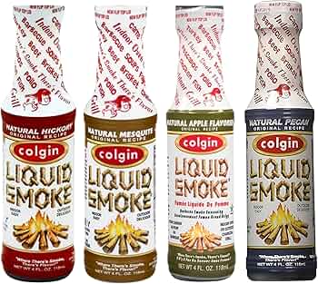 Colgin Liquid Smoke 4-Pack Bundle Hickory Mesquite Apple Pecan by Colgin - American Made