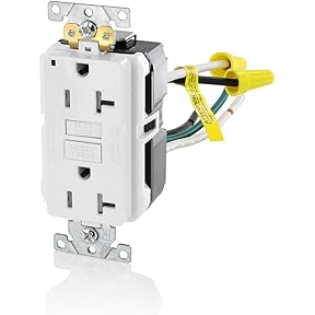 Hubbell GF20WLU 20-Amp Commercial Grade GFCI Receptacle White by Hubbell - American Made