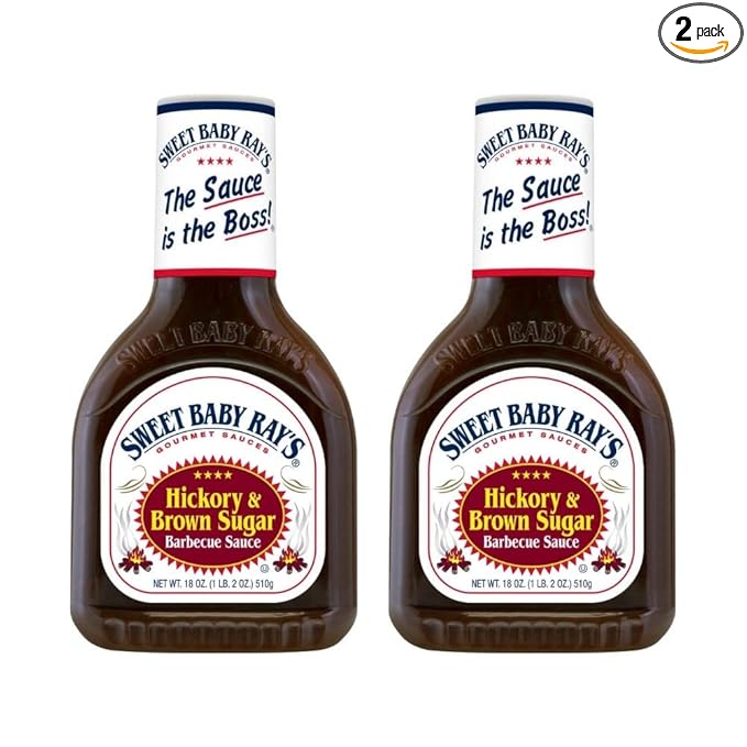 Sweet Baby Ray's Hickory Brown Sugar BBQ 18 oz 2-Pack by Sweet Baby Ray's - American Made