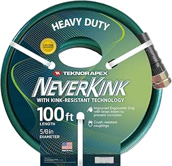Teknor Apex NeverKink Heavy Duty Garden Hose 5/8 inch 100 Feet by Teknor Apex - American Made