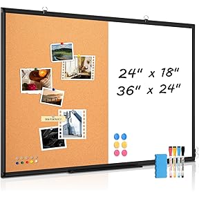 Quartet Combination Whiteboard and Corkboard 2x3ft by Quartet - American Made