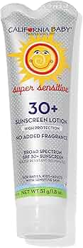 California Baby Super Sensitive SPF 30+ Sunscreen 1.8oz Mineral by California Baby - American Made