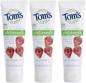 Tom's of Maine Anticavity Fluoride Children's Toothpaste, Silly Strawberry, 3-Pack by Tom's of Maine - American Made