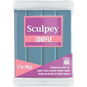 Sculpey Souffle Polymer Clay 1.7oz Teal Blue by Polyform Products - American Made
