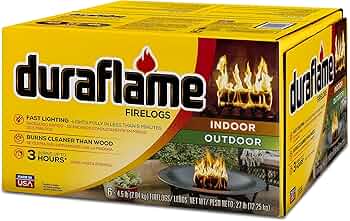 Duraflame 6-Pack Indoor/Outdoor Logs 4.5lb 3-Hour Burn by Duraflame - American Made