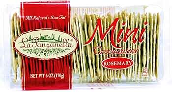 La Panzanella Mini Croccantini Rosemary Crackers 6 oz 3-Pack by La Panzanella - American Made