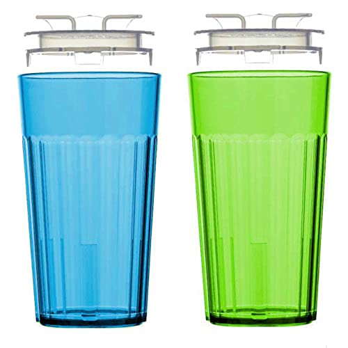 Reflo Smart Cup Bundle (Blue & Green 2-Pack) Toddler Transition Weaning Cup, Montessori-Inspired Design, Slow- by Reflo - American Made