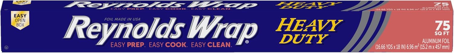 Reynolds Wrap Heavy Duty Aluminum Foil 18 Inches Wide 75 Sq Ft by Reynolds Consumer Products - American Made