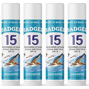 Badger Broad Spectrum Sunscreen Lip Balm Stick SPF 15 by Badger - American Made