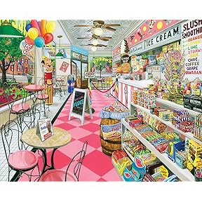 White Mountain Puzzles Old Candy Shop 1000 Piece Jigsaw Puzzle by White Mountain Puzzles - American Made