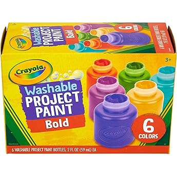 Crayola Washable Finger Paints 6-Count Set by Crayola - American Made