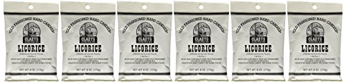 Claeys Candies Licorice - Old Fashioned Hard Candy - Artificially and Naturally Flavored - Fat-Free - 6 Ounce by Claeys - American Made