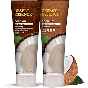 Desert Essence Coconut Shampoo & Conditioner Bundle 8oz by Desert Essence - American Made