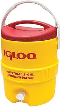 Igloo 2-Gallon Beverage Cooler Yellow/Red by Igloo - American Made