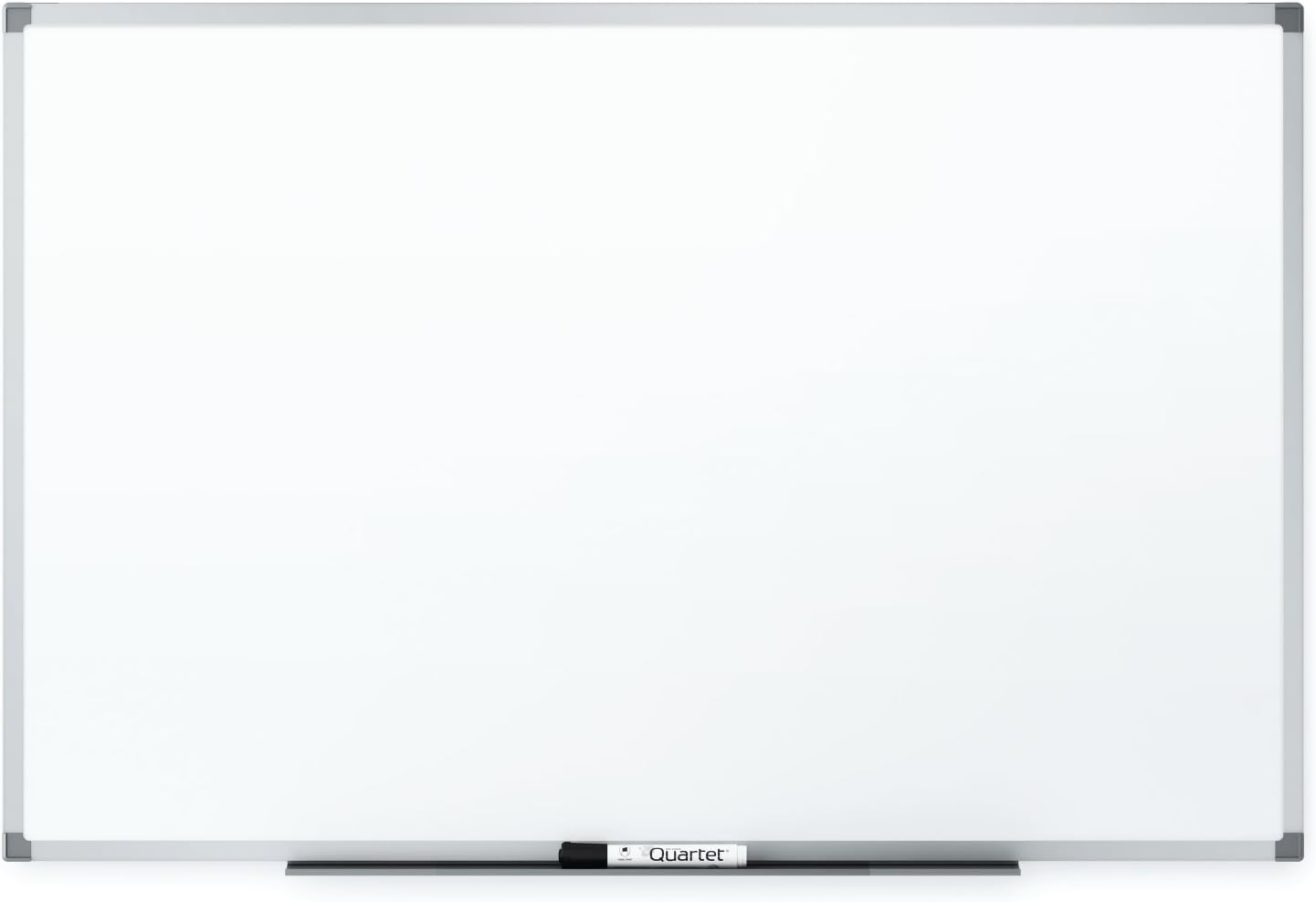 Quartet Magnetic Porcelain Whiteboard 4x3 Feet Silver Aluminum Frame by Quartet - American Made
