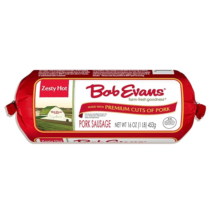 Bob Evans Zesty Hot Pork Sausage Roll 16 oz by Bob Evans Farms - American Made