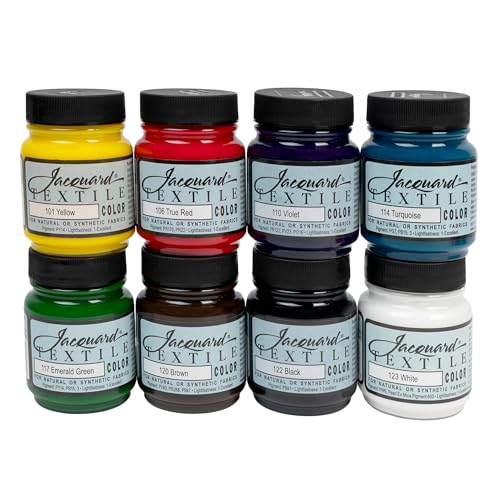 Jacquard Textile Color Fabric Paint 8 Color Starter Set by Jacquard Products - American Made