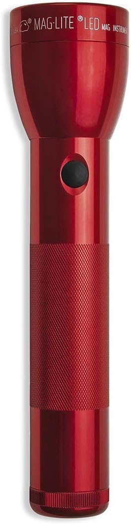 Maglite ML300L LED 2-Cell D Flashlight, Red by Maglite - American Made