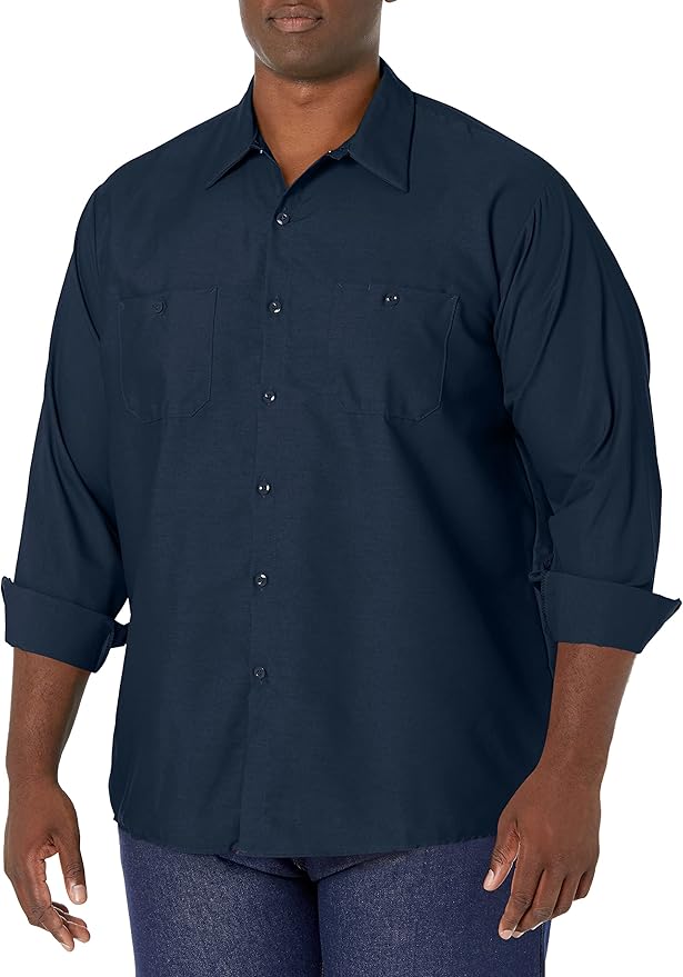 Red Kap Long Sleeve Industrial Work Shirt by Red Kap - American Made