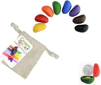Crayon Rocks 8 Colors in a Muslin Bag by Crayon Rocks - American Made