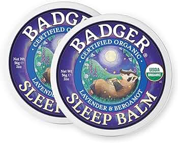 Badger Sleep Balm Lavender and Bergamot 2 oz Tin 2-Pack by Badger - American Made