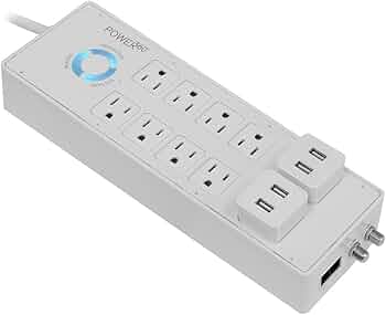 Panamax P360-8 8-Outlet Floor Surge Protector Charging Station by Panamax - American Made