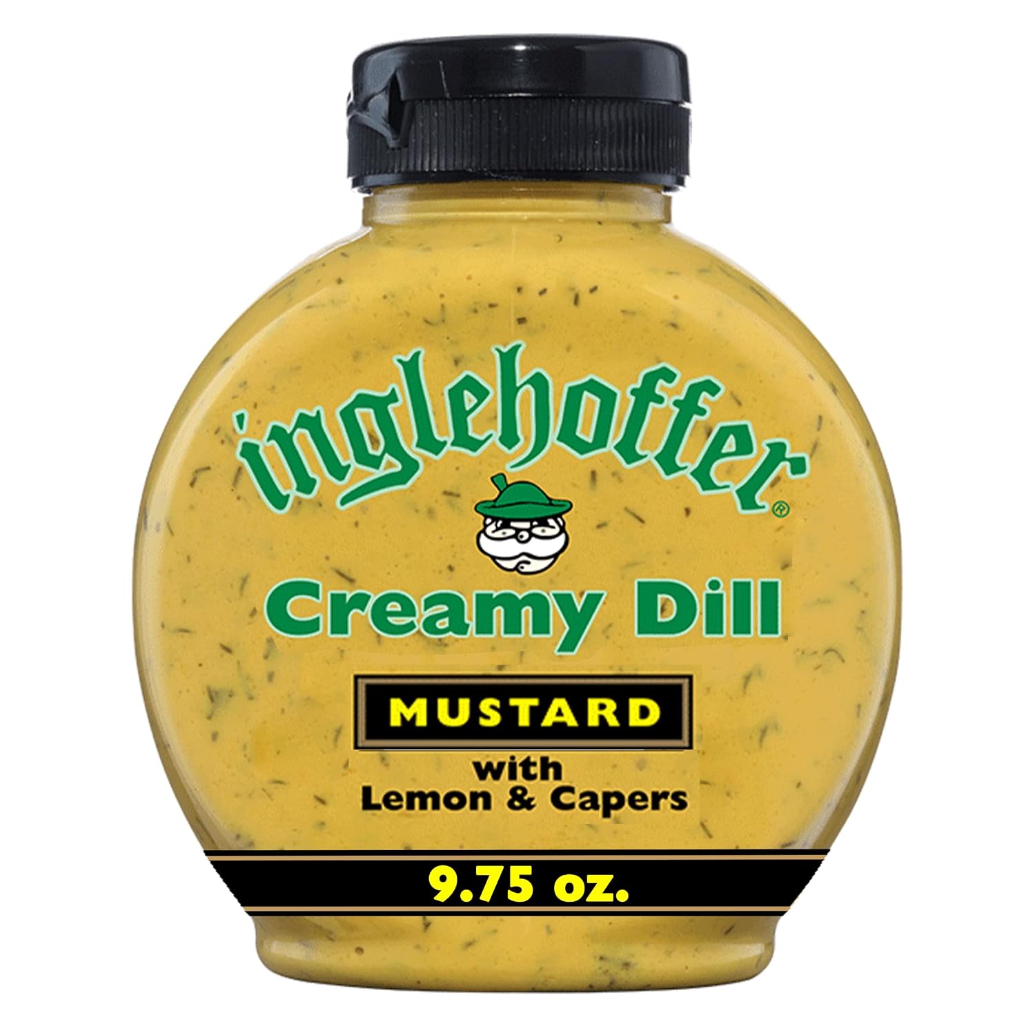 Inglehoffer Creamy Dill Mustard with Lemon and Capers, 9.75 oz by Beaverton Foods - American Made