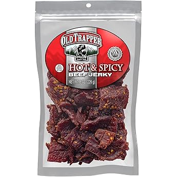 Old Trapper Beef Jerky Hot and Spicy 10-Ounce by Old Trapper - American Made