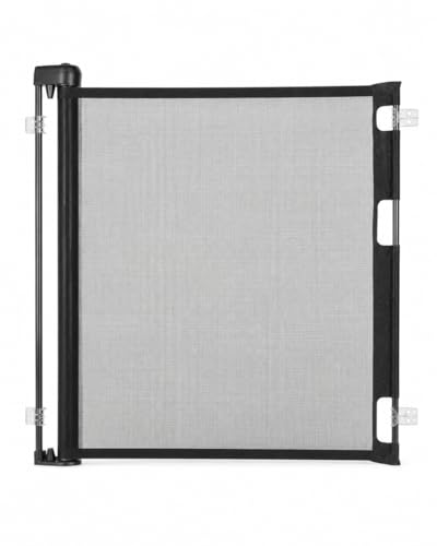 Retract-A-Gate Extra Wide Safety Gate, Black by Retract-A-Gate - American Made