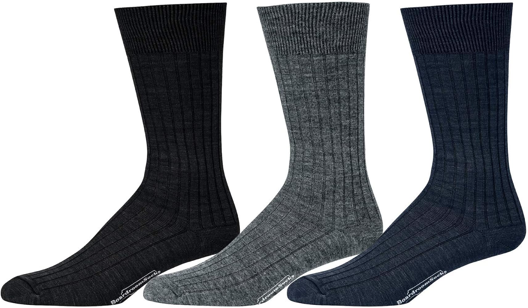 Boardroom Socks Men's Dress Socks, Charcoal Grey by Boardroom Socks - American Made