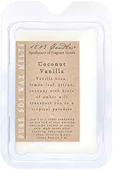 1803 Candles Melters Coconut Vanilla Soy Wax Melts by 1803 Candles - American Made