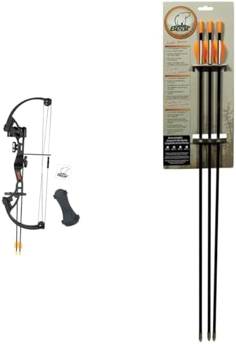 Bear Archery Brave Compound Youth Bow Set Right Handed Ages 8-12 by Bear Archery - American Made