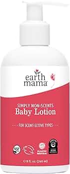 Earth Mama Simply Non-Scents Baby Lotion 8oz Organic Calendula by Earth Mama Organics - American Made
