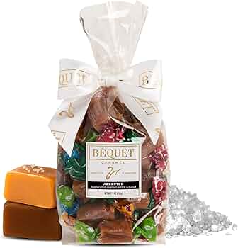 Bequet Assorted Caramels 16 oz Gift Bag Variety Pack by Bequet Confections - American Made