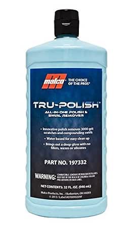 Malco Tru-Polish All-in-One Car Polish and Swirl Remover 32 oz by Malco Automotive - American Made