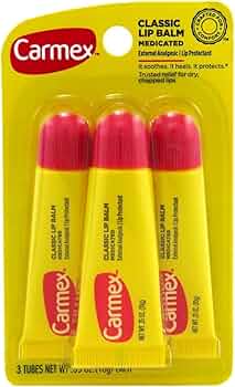 Carmex Lip Balm Original Medicated Formula Tube 3-Pack by Carmex - American Made