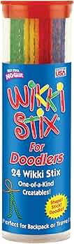 WikkiStix for Doodlers 24-Pack Travel Kit Neon and Primary by WikkiStix - American Made
