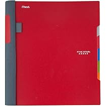 Five Star Advance Spiral Notebook 5 Subject College Ruled by Five Star - American Made